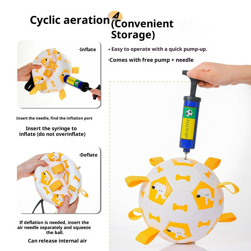 Pet football Outdoor interactive toys for dogs The molars are strong and durable. Pet dog training Dog toys