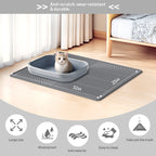 Pet silicone cat litter pad; Pet pad silicone cat litter pad; The cat is rubbing its feet on the mat. Leak-proof cat litter pad Easy-to-clean pet waterproof pad