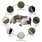 Dog autumn and winter windbreaker and cotton-padded jacket; Windproof, warm and waterproof; High-brightness and highly reflective dog cotton-padded clothing