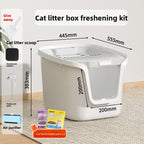 Cat Litter Box Fully Enclosed Deodorizing Cat Litter Scoop Top Entry Pmax Space Cat Litter Tray Cat Toilet Cat Supplies