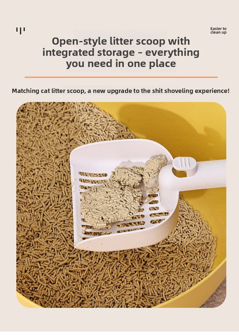 Portable Cat Litter Box Basket Large Car-mounted Cat Litter Box Foldable Portable Cat Toilet Outdoor Carry Splash-proof