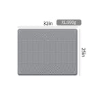 Pet silicone cat litter pad; Pet pad silicone cat litter pad; The cat is rubbing its feet on the mat. Leak-proof cat litter pad Easy-to-clean pet waterproof pad