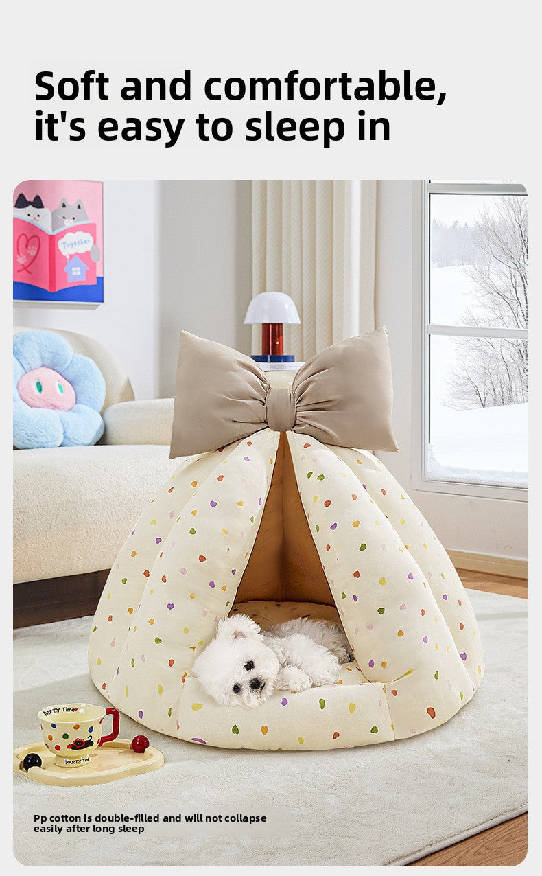 Wholesale Dog House Tent Winter Warm Enclosed Safe Small Dog Sleeping Dog House All Seasons