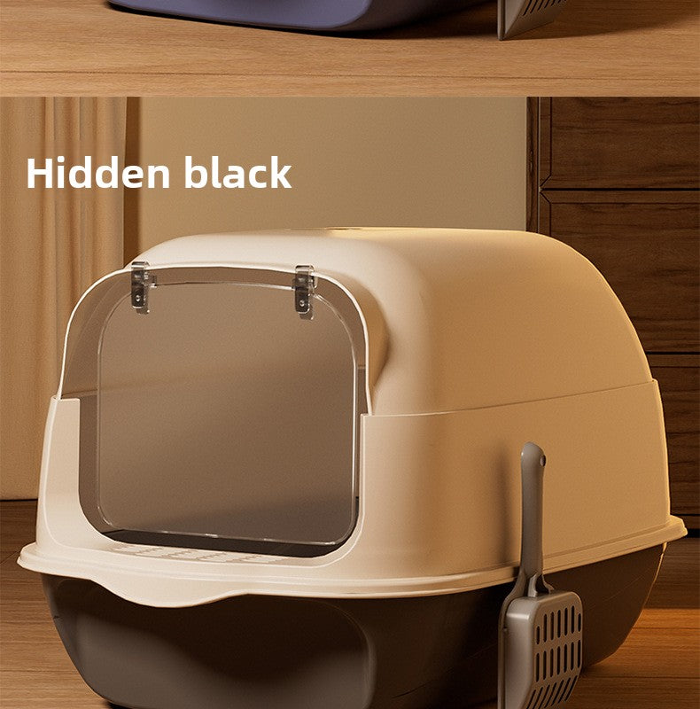 Extra Large Cat Litter Box Fully Enclosed Extra Large Odor-Isolating Easy-to-Clean Cat Toilet Pet Supplies