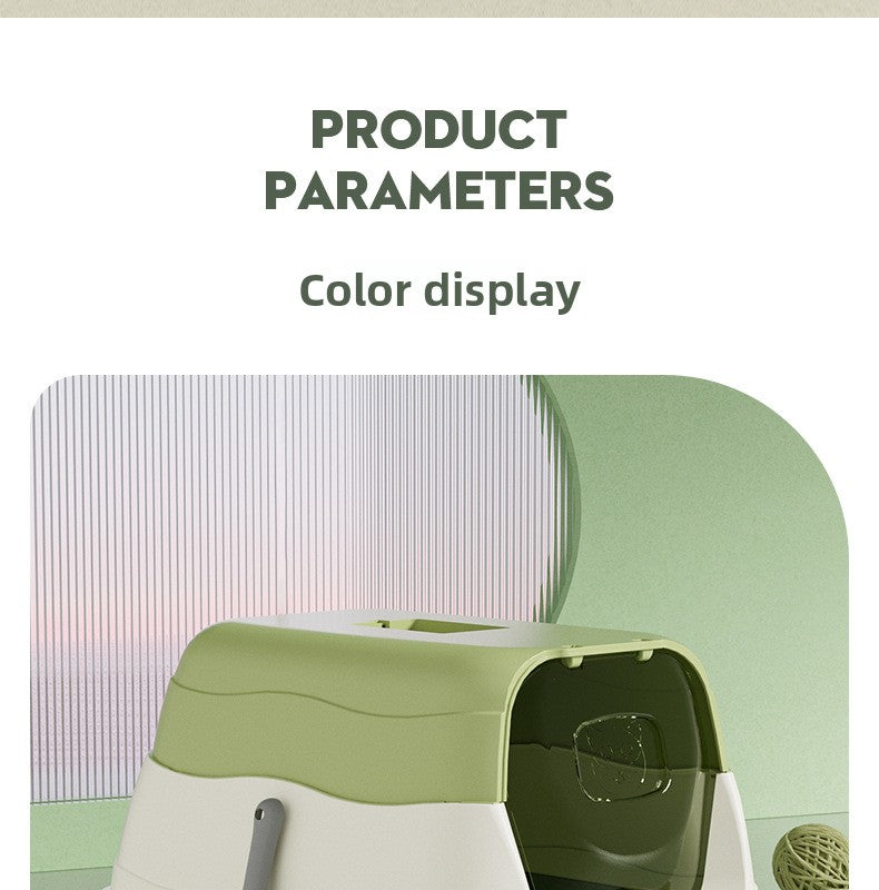 Oversized Litter Box Disinfection Deodorant Fully Enclosed Cat Toilet Litter Box Bason Extra Large Splash-Proof Wholesale