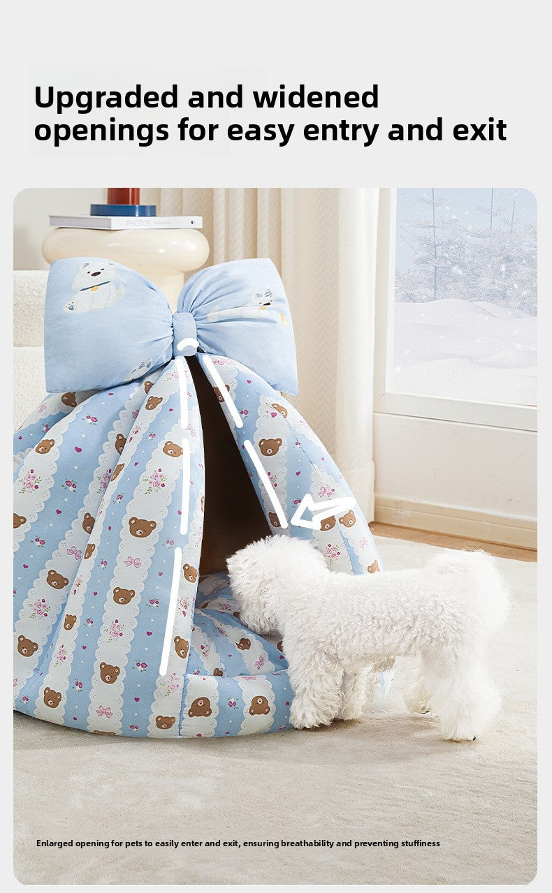 Wholesale Dog House Tent Winter Warm Enclosed Safe Small Dog Sleeping Dog House All Seasons