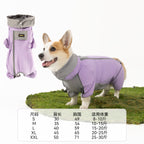 Winter dog clothes; Three-proof Corgi windbreaker with fleece. Waterproof pet clothing for medium-sized dogs going out in autumn and winter