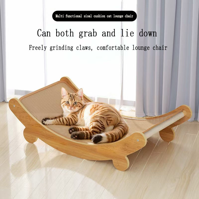 Sisal cat scratch board, wear-resistant and shavings free, large cat claw board, integrated cat nest, anti cat scratch sofa protection, scratch resistant pad