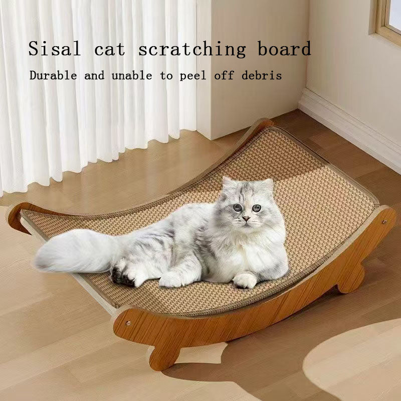 Sisal cat scratch board, wear-resistant and shavings free, large cat claw board, integrated cat nest, anti cat scratch sofa protection, scratch resistant pad