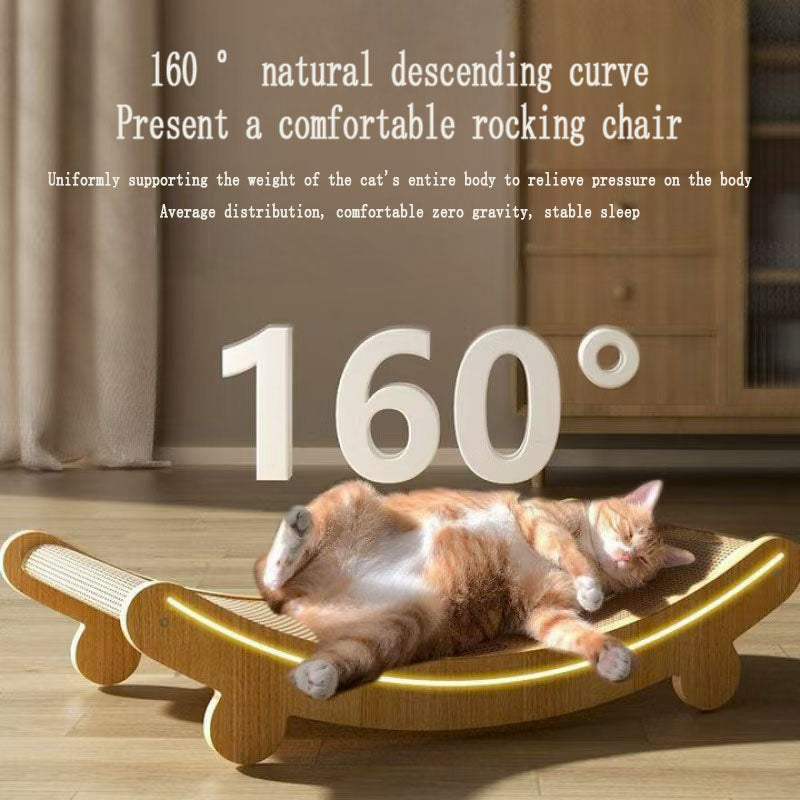 Sisal cat scratch board, wear-resistant and shavings free, large cat claw board, integrated cat nest, anti cat scratch sofa protection, scratch resistant pad