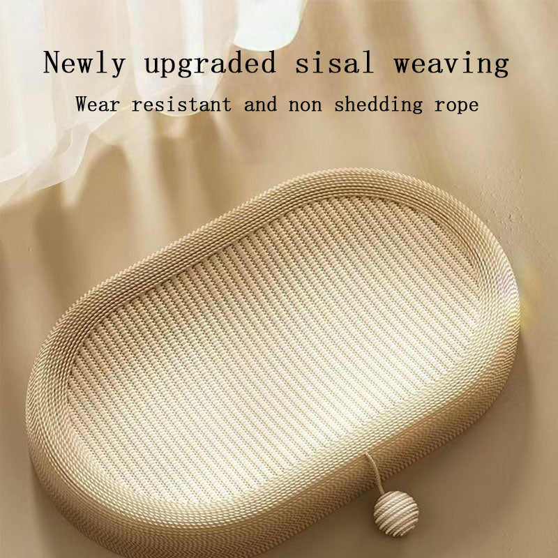 Jianma cat scratch board nest, wear-resistant cat claw board, hemp rope cat toy, no falling debris, durable scratch cat, self fun, relieve boredom, cat nest