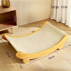 Sisal cat scratch board, wear-resistant and shavings free, large cat claw board, integrated cat nest, anti cat scratch sofa protection, scratch resistant pad