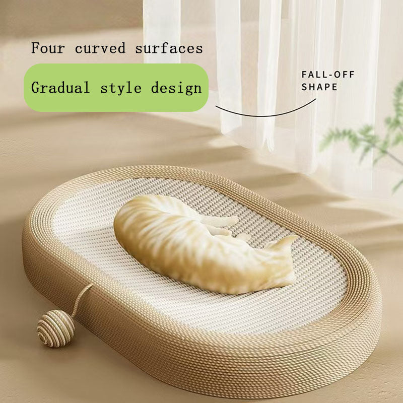 Jianma cat scratch board nest, wear-resistant cat claw board, hemp rope cat toy, no falling debris, durable scratch cat, self fun, relieve boredom, cat nest