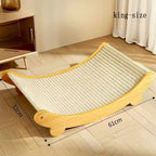 Sisal cat scratch board, wear-resistant and shavings free, large cat claw board, integrated cat nest, anti cat scratch sofa protection, scratch resistant pad