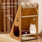 Triangular cat scratch-off board Sisal cat scratch board Vertical, wear-resistant and does not shed chips; Wall-mounted cat paw pads and cat scratch boards