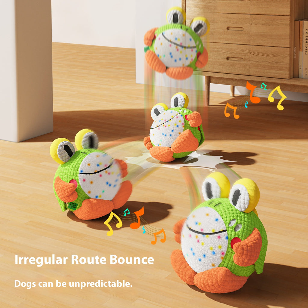 Dog toy electric jumping ball; A pet self-entertainment and boredom relief tool; A sound-grinding teething toy that can withstand biting