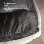 Rabbit fur sofa pet bed: Dog bed, cat bed, warm rabbit fur pet bed; Large detachable pet sofa; Winter dog sofa cat villa