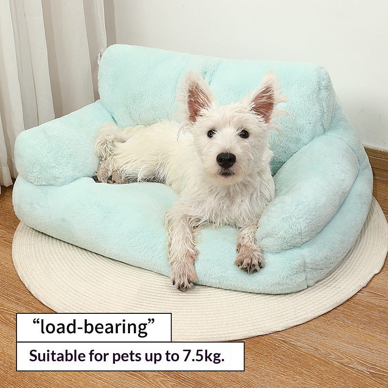 Plush sofa pet bed; Cat bed, large cat bed, pet bed; Cat sofa Winter warm dog and pet bed supplies