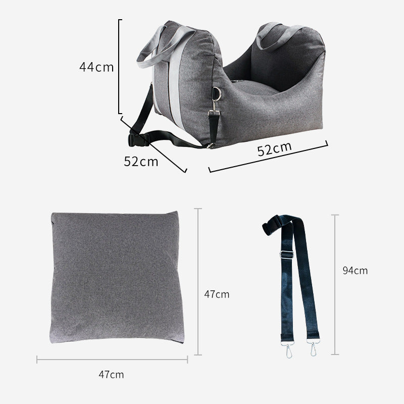 Travel Safety Puppy Dog Car Seat Bed, Available all year round; Suitable for small and medium-sized dogs