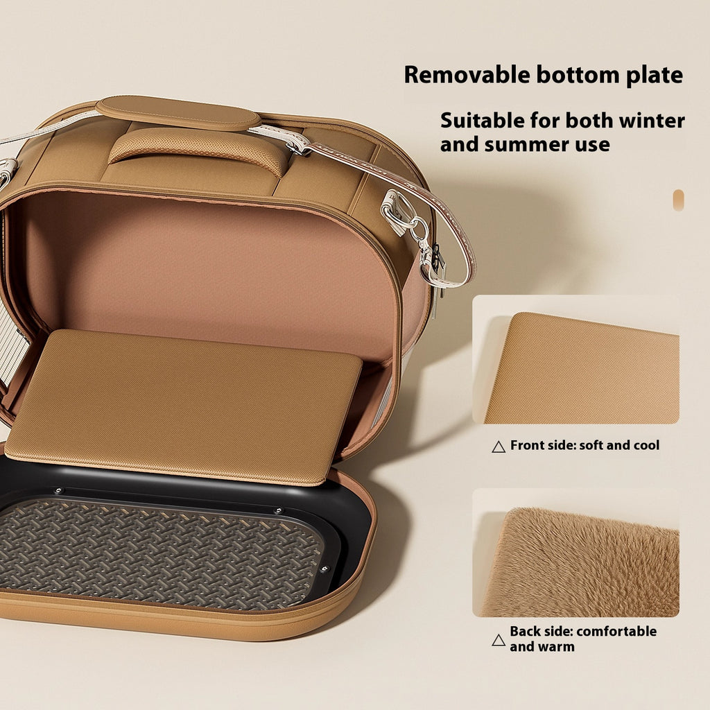 Multi-functional portable pet bag The cat bag is portable for going out. Large-capacity cat hand-held suitcase with pet handle