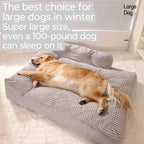 All-season universal large dog sleeping pad, thickened and enlarged, detachable and washable cat and dog pet bed