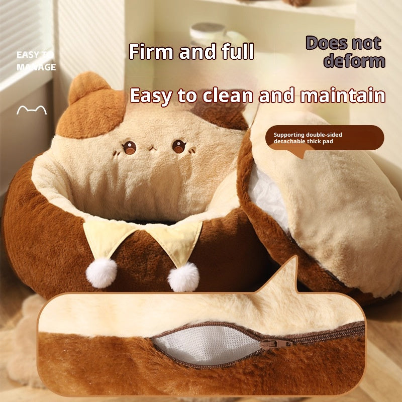 Winter warm cat mat for cat bed Sleeping cat house and dog bed; Suitable for all seasons; Cat sleeping pad Winter cat bed Pet sofa