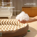 Plush cat and dog beds are surrounded on all four sides. Detachable and washable; Warm pet bed; Pet mat