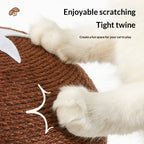 Cute and fun mushroom cat Scratch pillar Cat scratch board, sisal cat scratch post; Wear-resistant and does not shed chips; Mushroom standing claw grinding toy Cat supplies