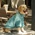 Tie-dyed style dog clothes for autumn and winter; Autumn and winter clothing for large dogs; Fashionable and warm
