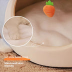 Semi-enclosed cat beds for winter warmth; Thicken the security nest; Cat House The puppy sleeps in a pet bed. Cat tent