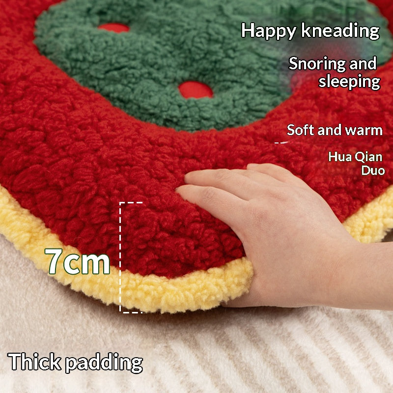 Christmas MATS for pet cats and dogs The pet mat is thickened for warmth. Dog bed, cat bed, Christmas pet bed