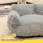 Pet rabbit fur sofa bed: Dog sofa, large pet sofa; Rabbit plush pet bed; Soft, high-quality cat beds, large dog beds and dog beds