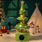 Christmas Tree Sisal Cat Scratching Board Wear-Resistant Non-Shedding Cat Claw Board Cat Climbing Frame Nest Integrated Cat Scratching Post Cat Toy