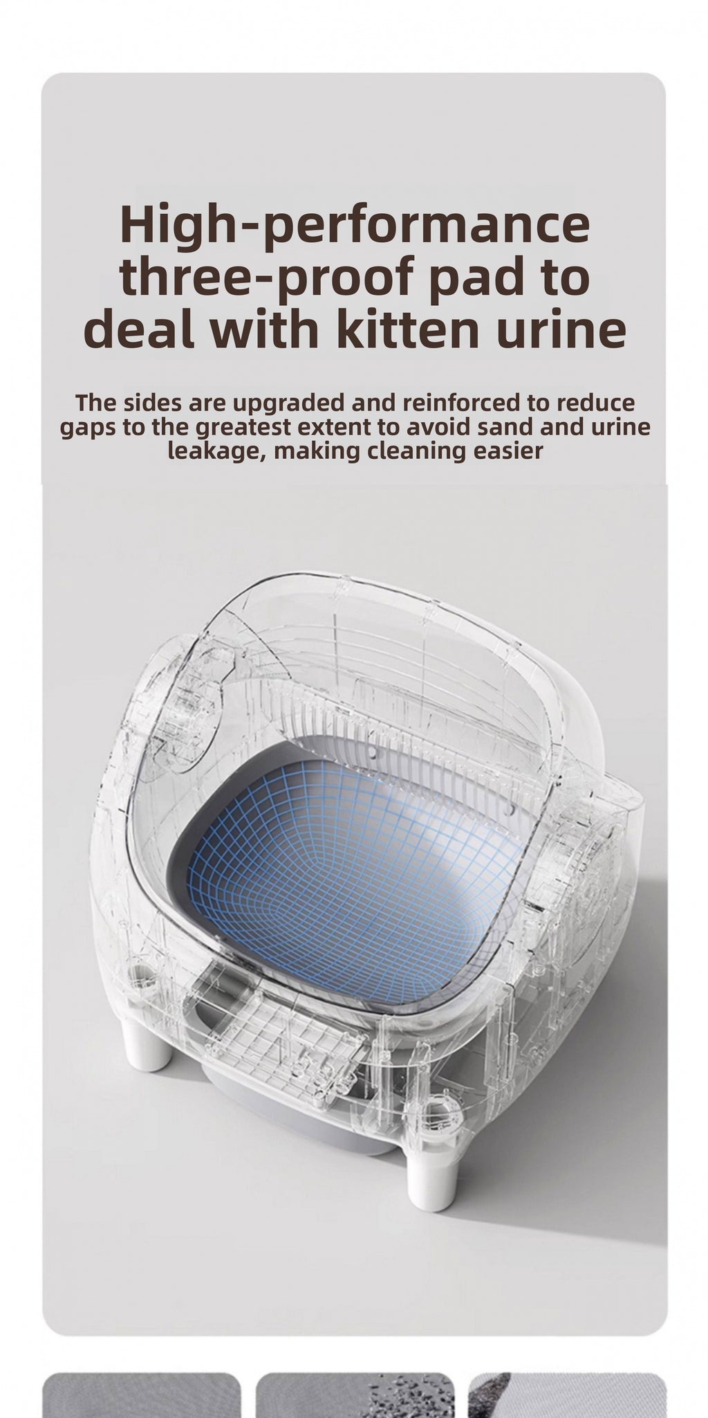 Smart Cat Litter Box Fully Automatic Cat Litter Box Splash-Proof Open Design Easy to Clean Cat Toilet Automatic Scooper