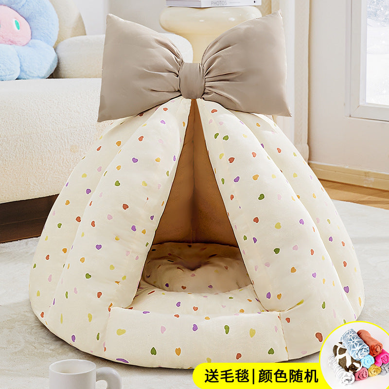 Wholesale Dog House Tent Winter Warm Enclosed Safe Small Dog Sleeping Dog House All Seasons