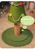Christmas Tree Sisal Cat Scratching Board Wear-Resistant Non-Shedding Cat Claw Board Cat Climbing Frame Nest Integrated Cat Scratching Post Cat Toy