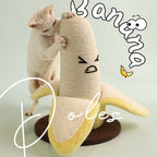 Banana cat scratch pillar Sword hemp rope shavings cat climbing frame Cat toy claw grinding tool - cat scratch board; Small space