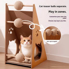 Triangular cat scratch-off board Sisal cat scratch board Vertical, wear-resistant and does not shed chips; Wall-mounted cat paw pads and cat scratch boards