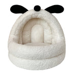 Animal-shaped yurt cat bed A large semi-enclosed dog house for keeping cats warm in winter; Detachable and washable pet bed