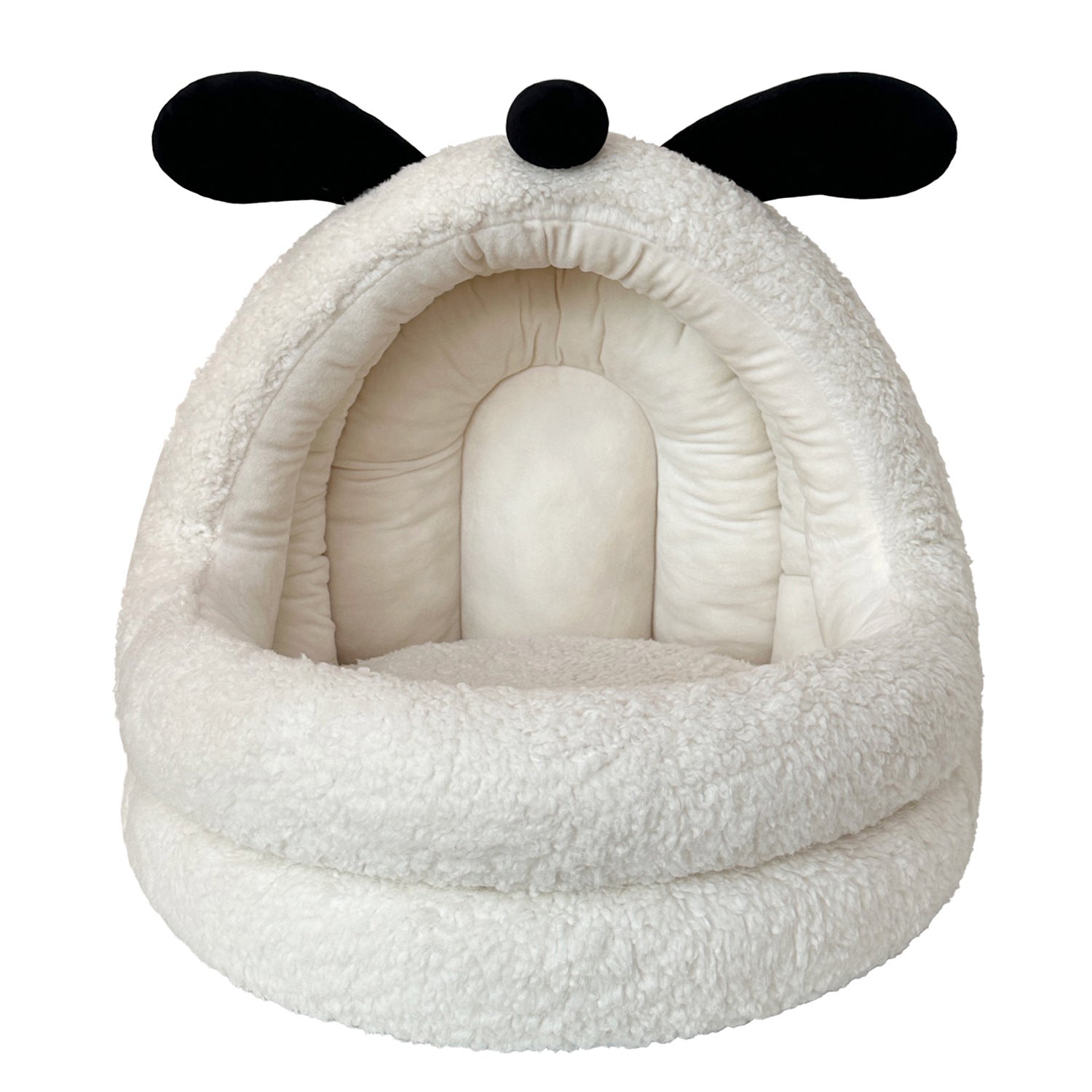Animal-shaped yurt cat bed A large semi-enclosed dog house for keeping cats warm in winter; Detachable and washable pet bed
