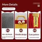 New Year's Pet Nest for Attracting Wealth and Treasures Pet bed New Year's Pet Bed Red dog bed suitable for all seasons; Detachable washable sofa Festive cat bed Cute cat bed