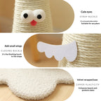 Chicken-shaped sisal claw grinding column, vertical scratch-resistant and non-flaking hemp rope column with grab board. Self-entertaining and boring cat climbing frame Pet supplies