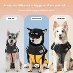Waterproof reflective pet clothing for autumn and winter ; Dog cotton-padded clothes can pull large dog clothes. Pet clothing