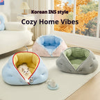Semi-enclosed InS-style pet bed; Cats sleep in cat beds. All-season pet bed; Dog mat sofa, princess bed, cat bed