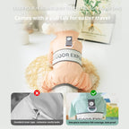 Outdoor four-legged raincoat Dog clothes, transparent raincoats and raincoats; The waterproof cap can be pulled. A small dog with a four-legged tummy