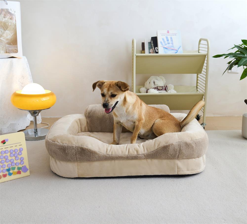 Rabbit fur crystal fleece pet bed; Thickened rabbit hair crystal fleece pet pad; Winter warmth for cat beds and dog beds; Pet supplies mat; Pet sofa