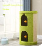 The cat scratch board is integrated with the nest. Cat Villa Multi-layer cat climbing frame Pet supplies