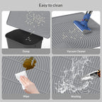 Pet silicone cat litter pad; Pet pad silicone cat litter pad; The cat is rubbing its feet on the mat. Leak-proof cat litter pad Easy-to-clean pet waterproof pad