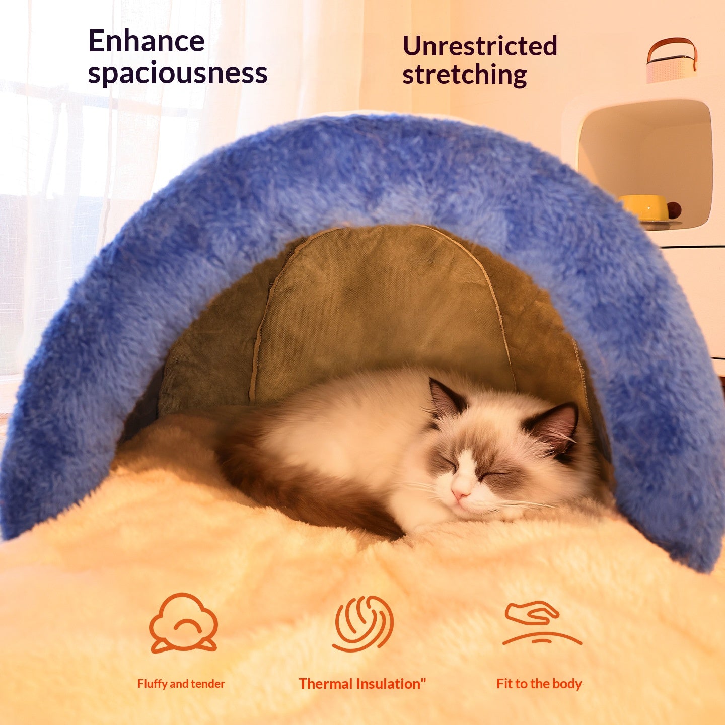 "Milk Can Pet Bed" Winter warm dog beds and cat beds; Yogurt bottle-shaped pet bed