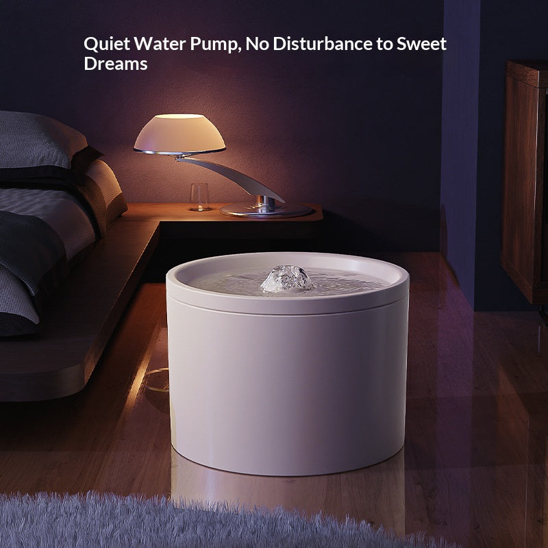 Pet ceramic water dispenser Cat automatic water dispenser Flowing silent circulating filtration ceramic water feeder Pet supplies